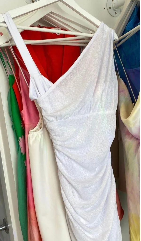 superdown Revolve Mini White Dress - Image 4