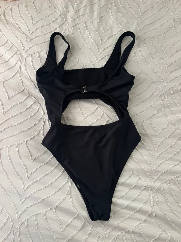 Black One Piece Swimsuit - Image 5