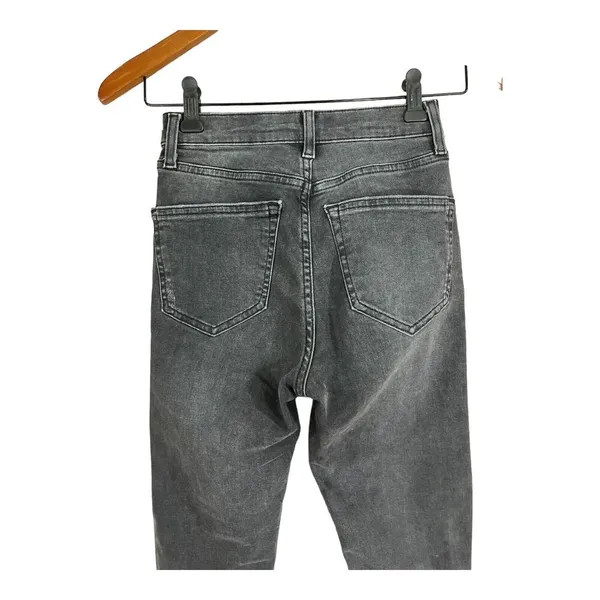 TOPSHOP MOTO Jamie Black Distressed Skinny Jeans Womens Size W24 24” Waist L30 - Image 5