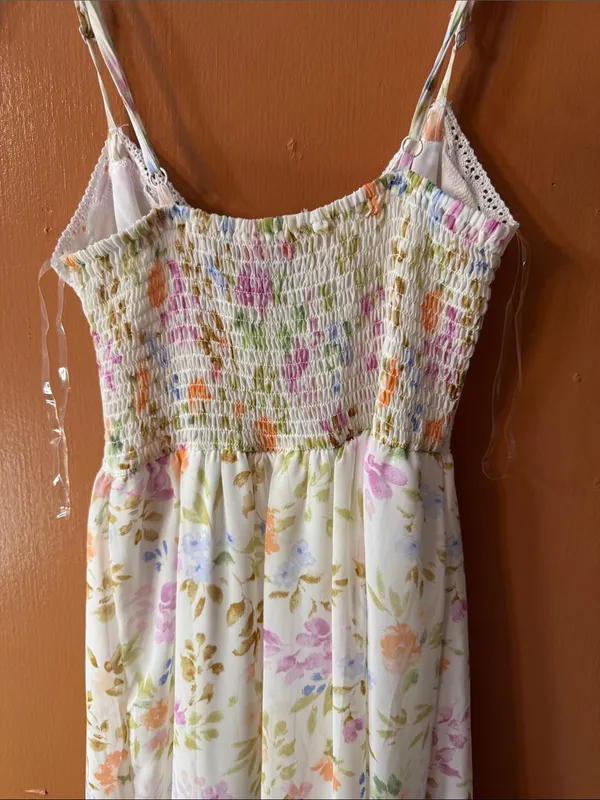 Rue21 Cream Floral High-Low Maxi Dress - Image 5