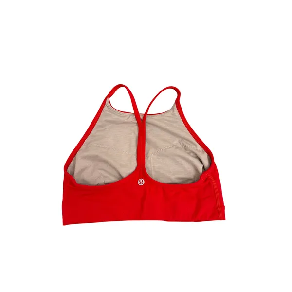 Lululemon Flow Y Wrap Front High Neck Activewear Sports Bra Red Size 4 - Image 2