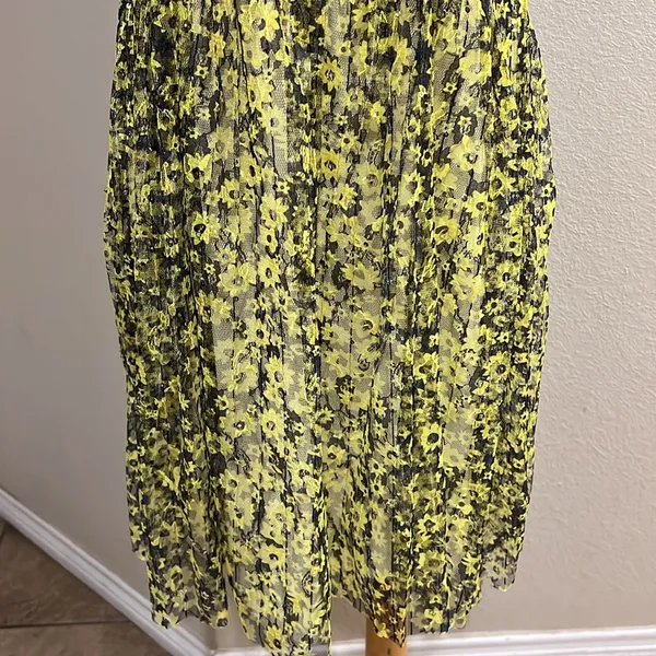 Y2K Romeo And Juliet Size L Yellow Black trim Lacy Dress NWT fairy baby doll - Image 5