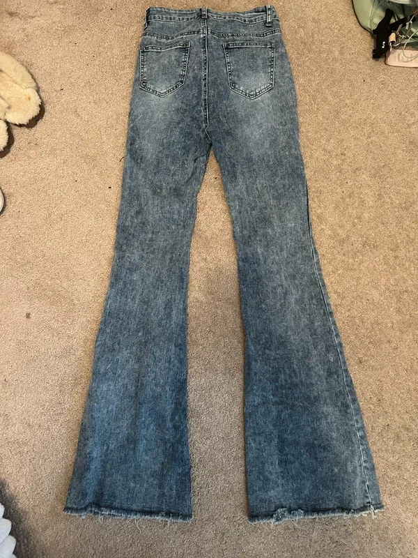 High Rise Flare Jeans Blue Size M - Image 2