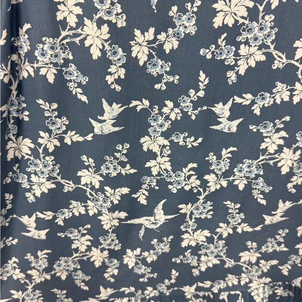 LOFT Bird Novelty Print Shift‎ Mini Dress Blue White XS - Image 3