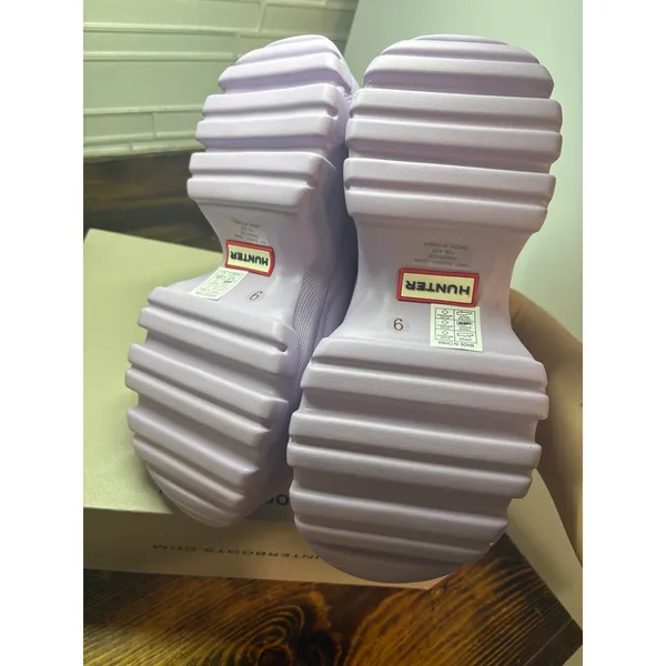 Hunter‎ Lavender Bryce Platform Mules Size 9 - Image 8