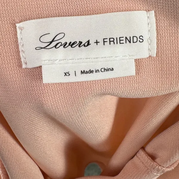 Lovers + Friends V Neck Thong Bodysuit in Pink Size‎ Extra Small - Image 5