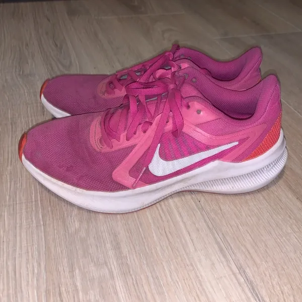 Nike Downshifter 10 Womens Athletic Running Sneaker Shoes Pink/White - Image 4