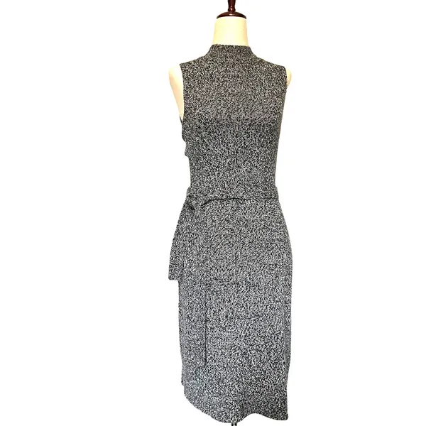 Y2K Great American Sweater Mockneck Dress Sz M Scandi Office Academia Bodycon - Image 2
