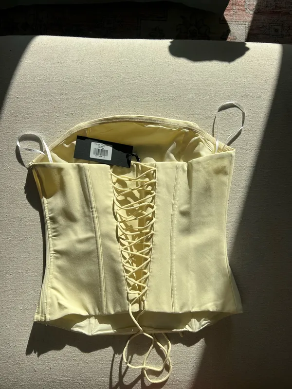 White fox bustier top - Image 2
