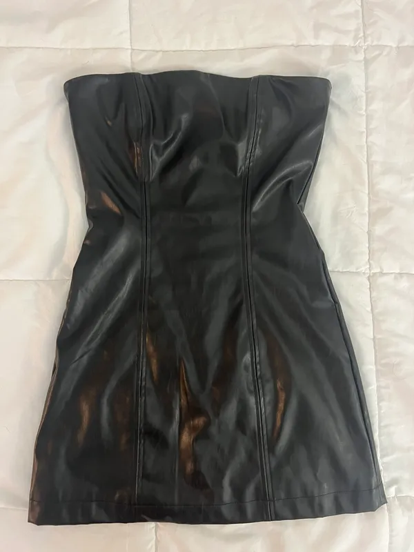 Princess Polly Hailey Strapless Mini Dress Black - Image 3