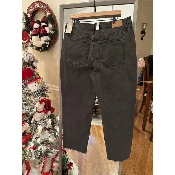 Women's Madewell Jeans, 32, Dark Gray The Perfect Vintage Straight Jean in Cosne - Image 4