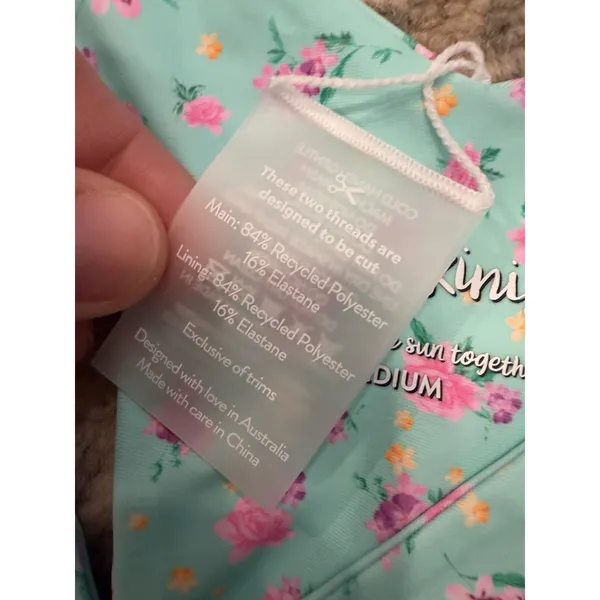 Kulani Kini's Mint Macaron Bikini Size M Bottom Sz L Top NEW $180 MSRP - Image 8
