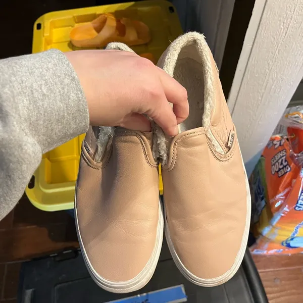 Fur lined slip on Vans - Image 3