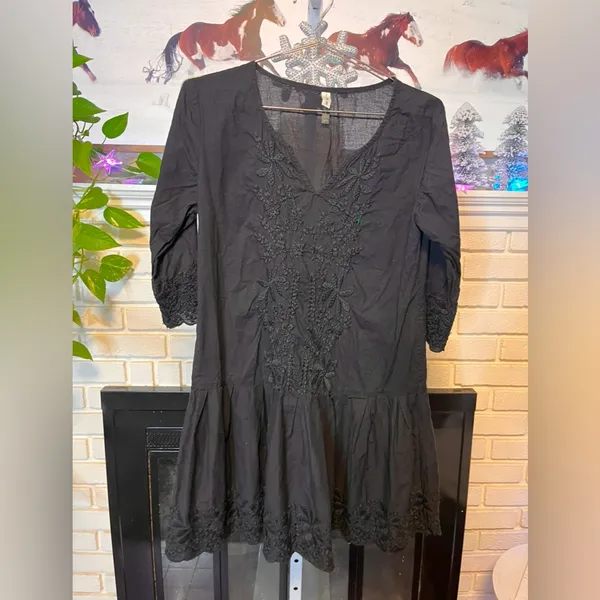 PilyQ Embroidered Swim Cover Up Dress Size XS/S - Image 2
