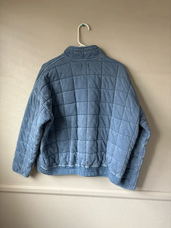 World Market quilted blue jacket! Size L - Image 2