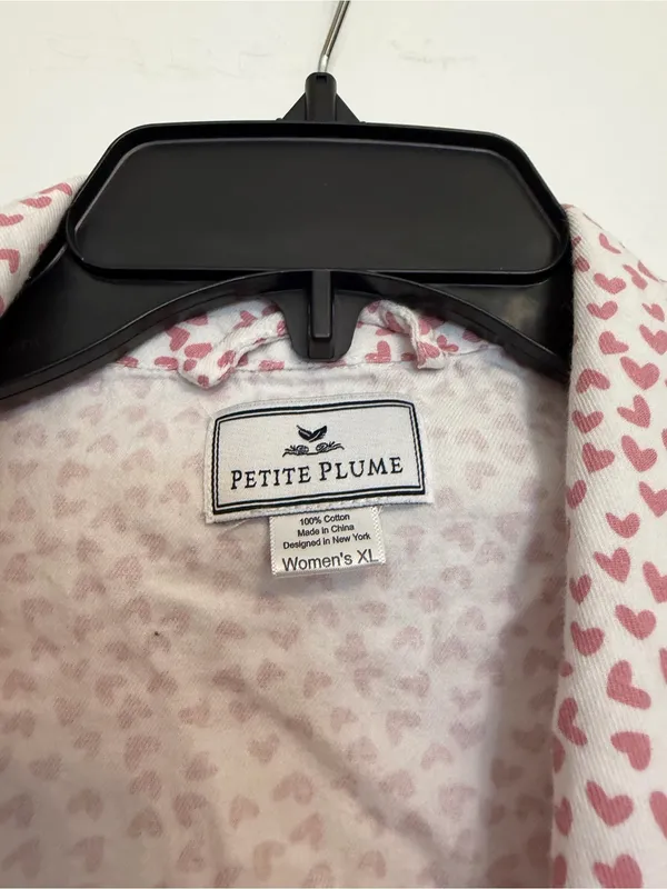 Petite Plume Sweethearts Lightweight Robe White Size XL - Image 4