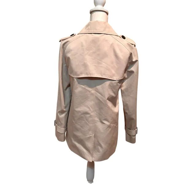 Coach F80650 Trench Coat Double Breasted Beige Jacket Belt‎ Missing Size Small - Image 2