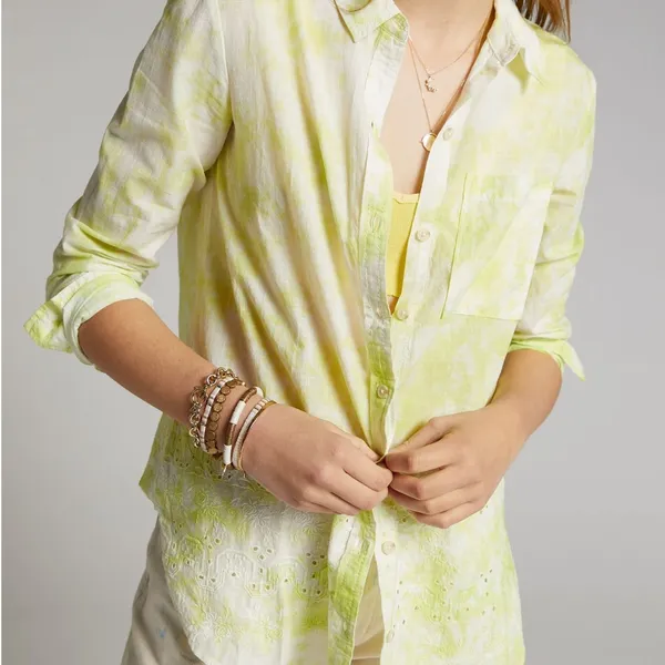 Anthropologie Pilcro The Cate‎ Classic Buttondown Collar Long Sleeve Shirt M - Image 6