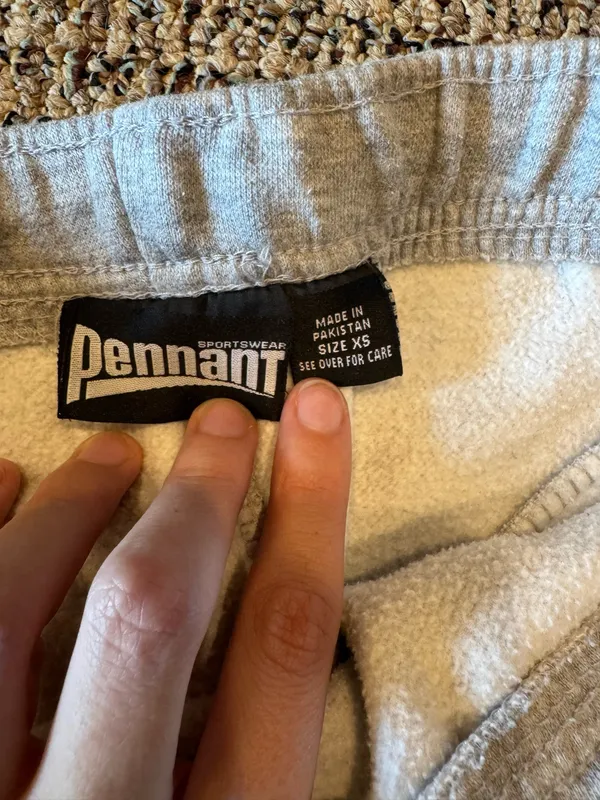 Grey pennant sportswear sweatpants - Image 3