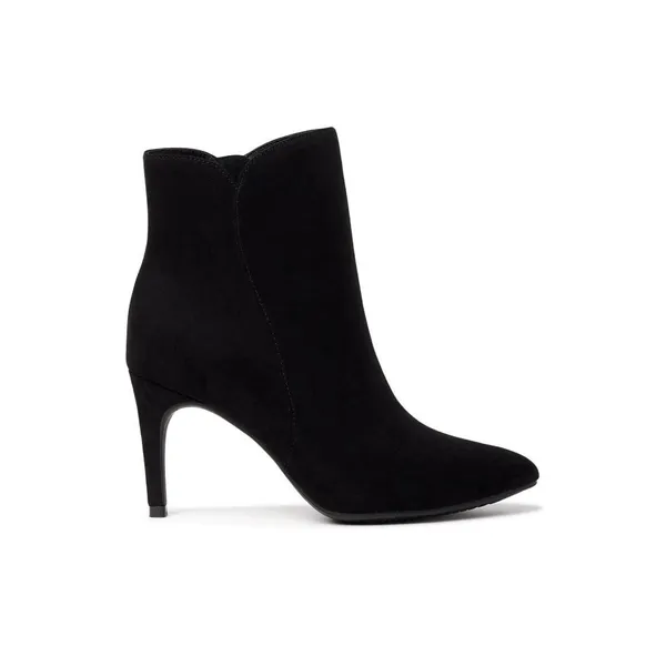 Scoop Womens Size 8 Black Suede Stiletto Zip‎ Ankle Booties - Image 5