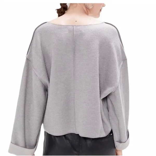 Urban Outfitter Women's Jax Inside Out‎ Oversized Sweater Grey Sz S - Image 2