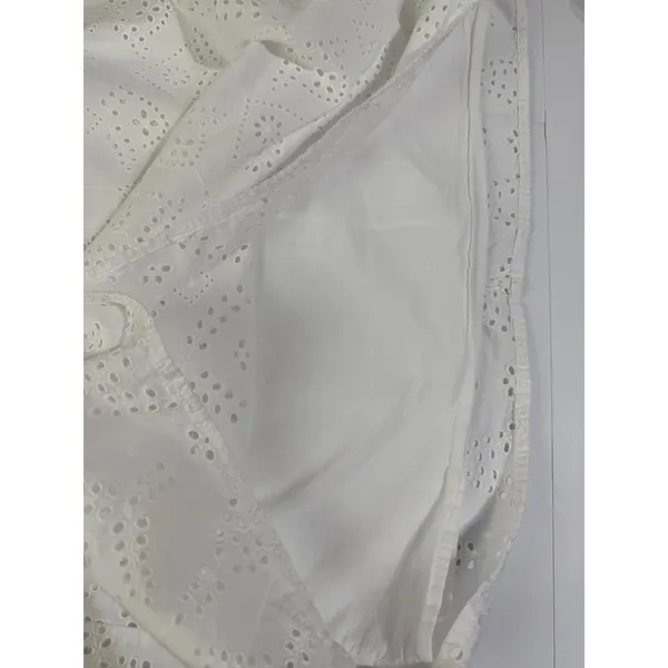 Sanctuary White Eyelet Cotton Puff Sleeve Mini Dress XS - Image 15