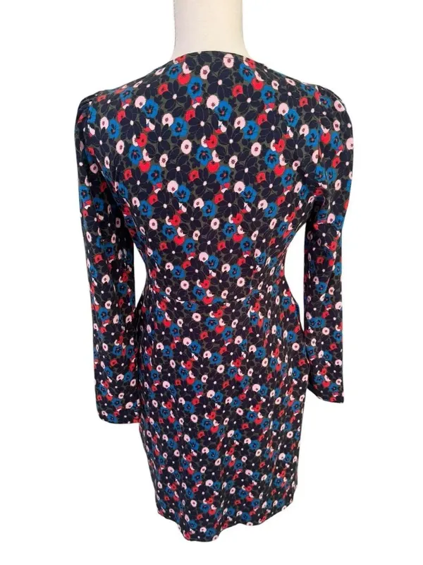 Boden Penelope Jersey Dress Moss, Bloomsbury Pop 6R - Image 3