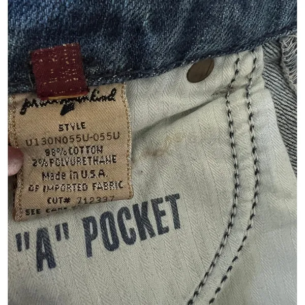 7 For All Mankind‎ A Pocket Jeans Womens Size 26 Light Wash Rhinestone Flare Y2K - Image 10