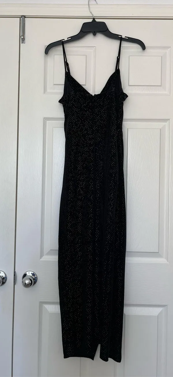 Laundry by Shelli Segal velvet black sparkle dress - Image 6