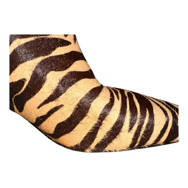 Sam Edelman Lizzo Tiger Print Martini Heel Boot Calf‎ Hair Women's Size 5 NWOB - Image 16