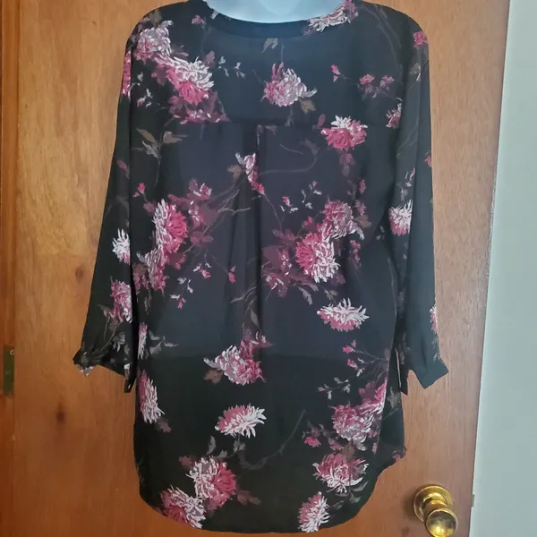 Maurices Floral Side Button Blouse - Image 3