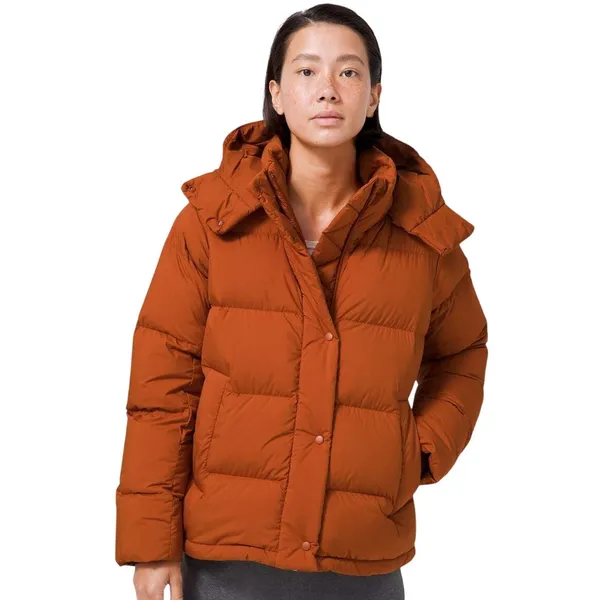 Lululemon Wunder Puff Jacket Saffron Orange NEW Size 6 700 Goose Fill Winter Ski - Image 5