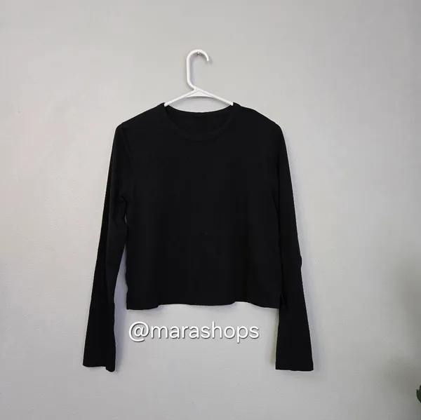 Lululemon Classic-Fit Cotton-Blend Long Sleeve Shirt Black - Image 4
