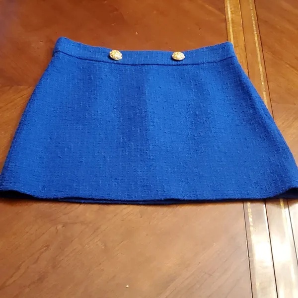Zara Mini Skirt/ Blue color/Size L - Image 2
