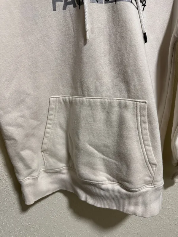The North Face Womens Cream Never Stop Exploring Graphic Hoodie Sweatshirt Small - Image 10