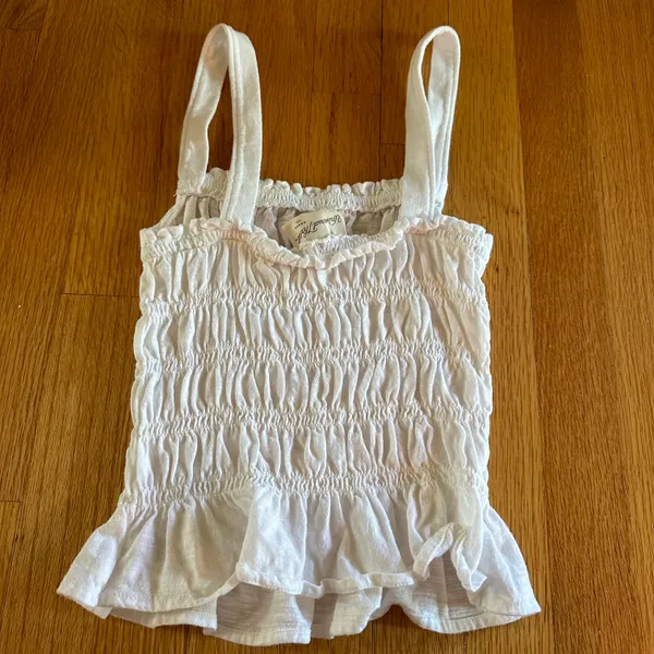 White Ruffled Top - Image 4