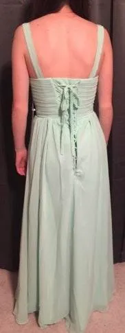 A line V-neck Chiffon Dress - Image 2