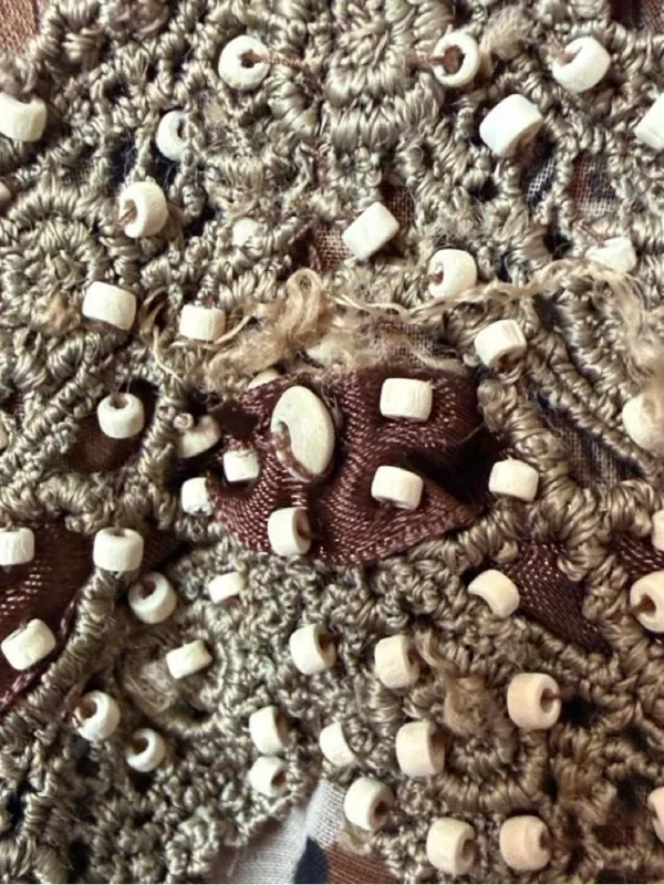 Y2K Leopard Boho Fairy Top Brown Size L - Image 3