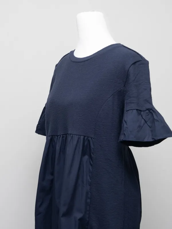 English Factory - Mixed‎ Media Ruffled Short-Sleeve Mini Dress - Image 11