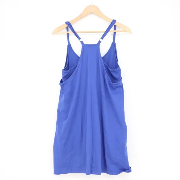 Unbranded Royal Blue Racerback Athletic Romper with Pockets Size M Sleeveless - Image 6