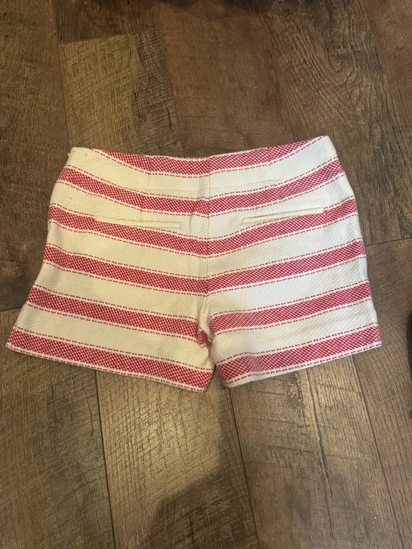 Like new LOFT Red & White Striped Shorts – Size 0 - Image 5