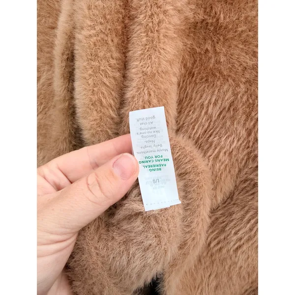 Aerie NEW Fluffy-4-Ever Reversible Twist Sweater In Cappuccino Size L - Image 7