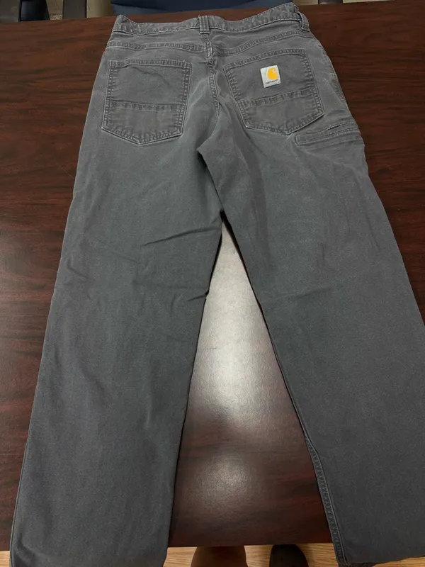 Carhartt Mens Relaxed Fit Pants in Gravel Grey Size 30x32 - Image 3