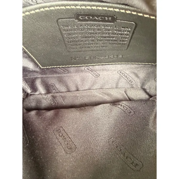 Vintage Coach 9311 Demi Baguette Dark Brown Leather Shoulder Bag USA Made - Image 5
