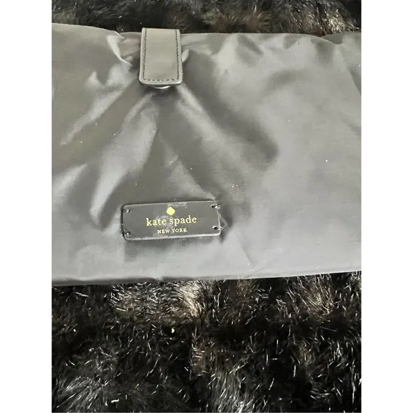 KATE SPADE NEW YORK Black Nylon Travel Bag Folding Magnetic Closure - Image 2
