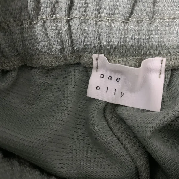 Dee Elly Green Wide Leg‎ Drawstring Waist Lounge Pants Small - Image 6