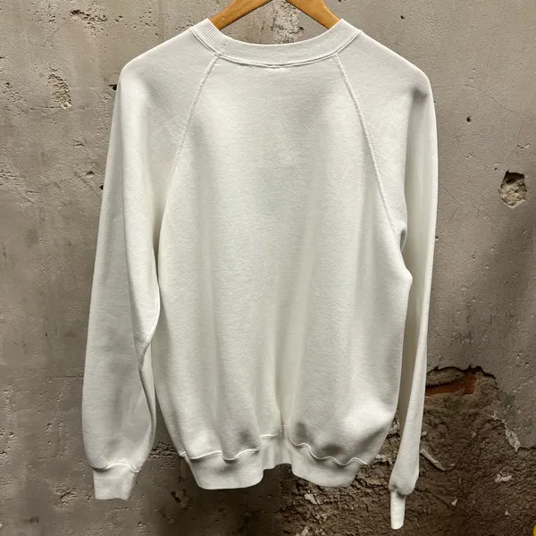Vintage 1980s Amoco Greenville, SC Neon Graphic Raglan Cut Crewneck Sweatshirt - Image 3