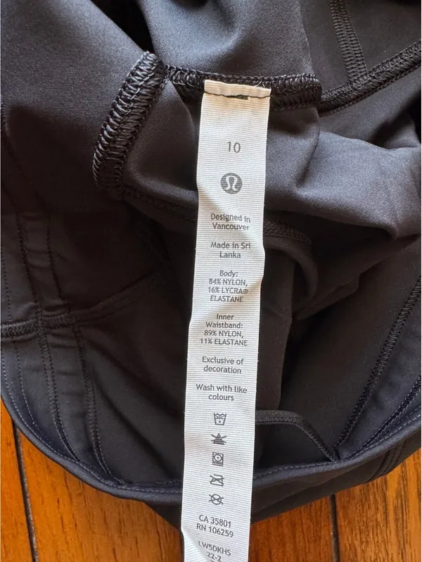 Lululemon Base Pace High Rise 25” Black Size 10 NWT - Image 6