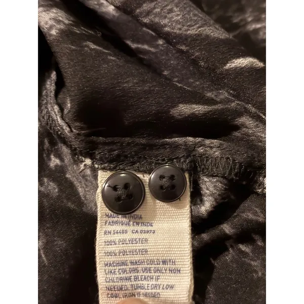 American Eagle Outfitters Womens Small Black White Abstract Print Button Down - Image 6