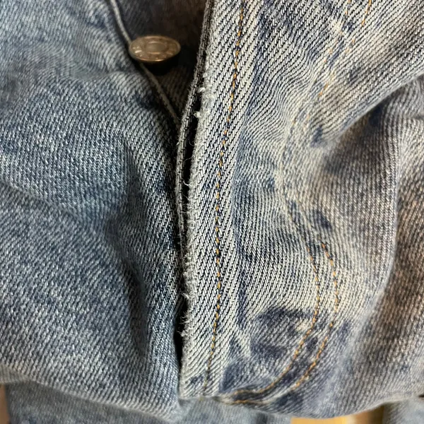 Agolde Nico Slim High Rise Ankle Distressed Button Fly Stretch Jeans Womens 28 - Image 11